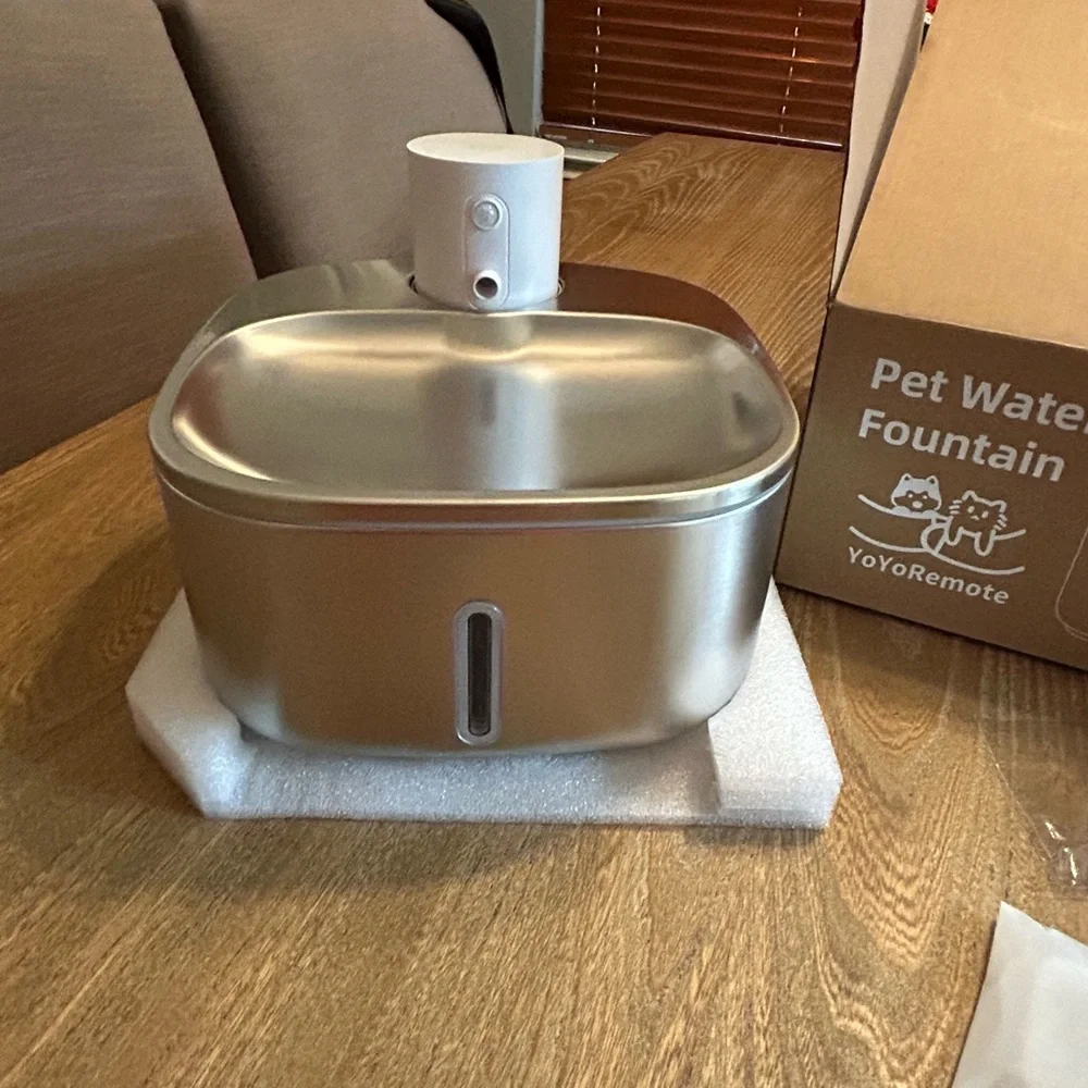 Yo-yo Remote Stainless Pet Water Fountain